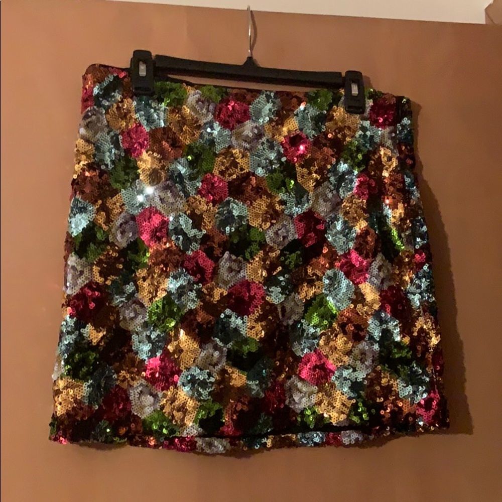 Multicolor Sequin Skirt by Pim + Larkin